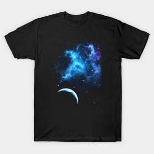 Pink Purple Nebula Planet Galaxy T-Shirt